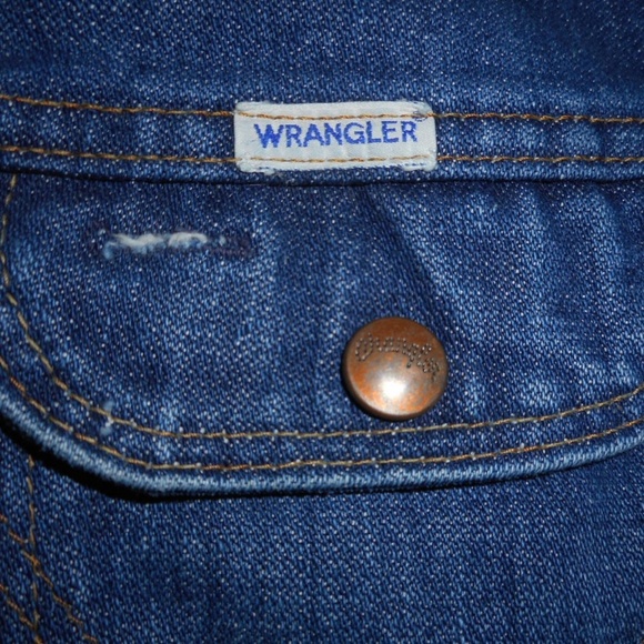 Vintage Wrangler denim Jacket Western Horseman - Picture 5 of 8